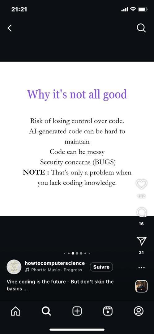 Developer testimonial about AI coding struggles