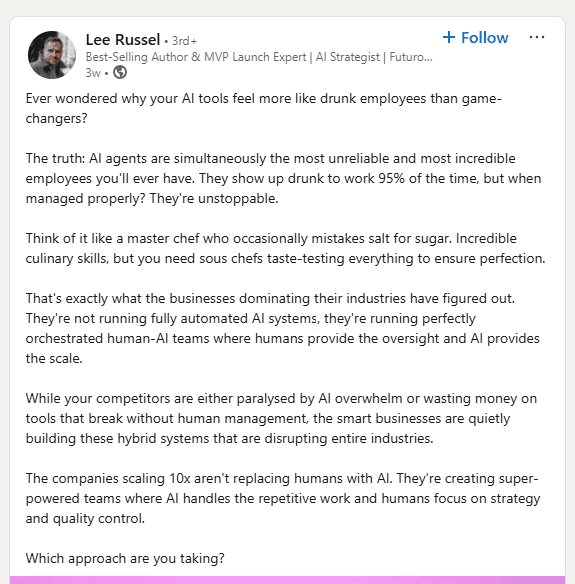 LinkedIn AI coding discussion