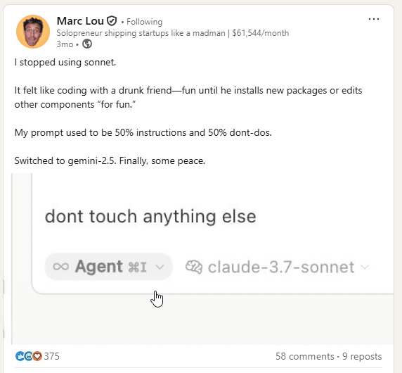 LinkedIn coding best practices discussion