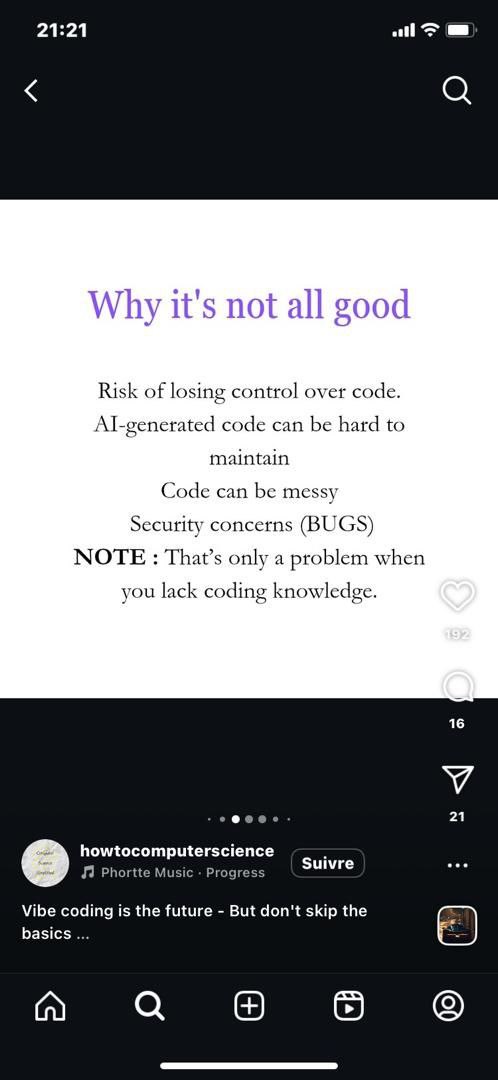 Developer testimonial about AI coding struggles
